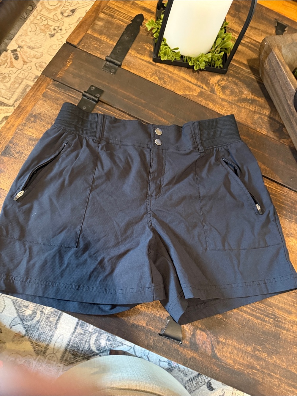 Reel Legends Navy Performance Shorts with Zip Pockets